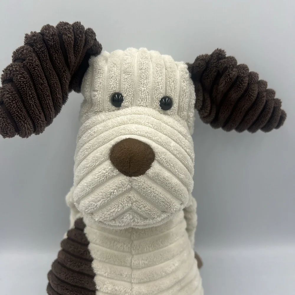 Cuddle Buddies Puppy Dog Plush Stuffed Animal Corduroy Cream Brown